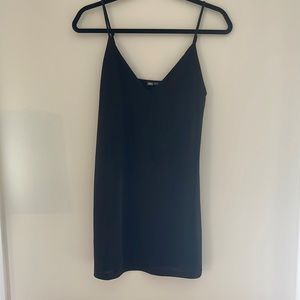 Zara black slip dress